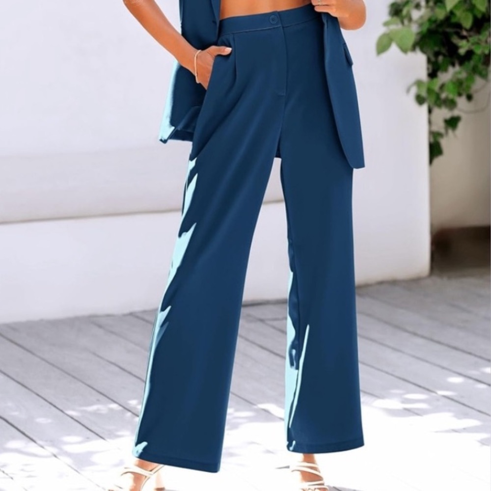 Women's Stylish Women's PrettyGarden Blue Trousers #7173- Large